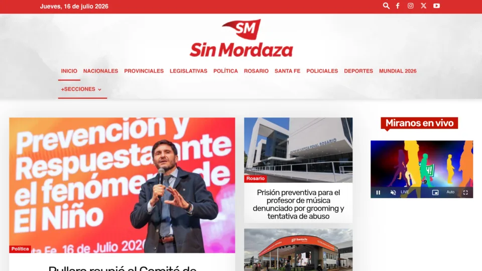 Captura de Sin Mordaza