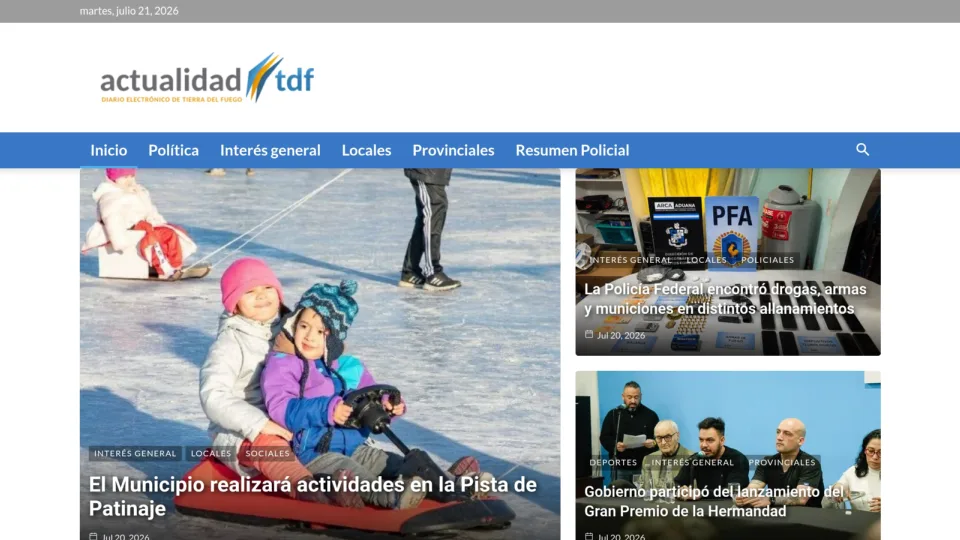 Captura de Actualidad TDF