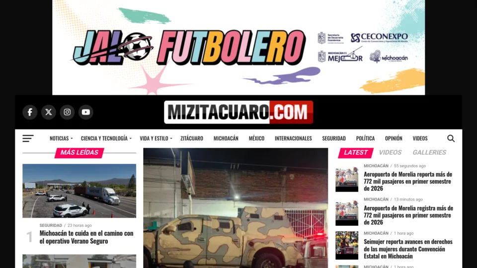 Captura de Mi Zitácuaro Noticias