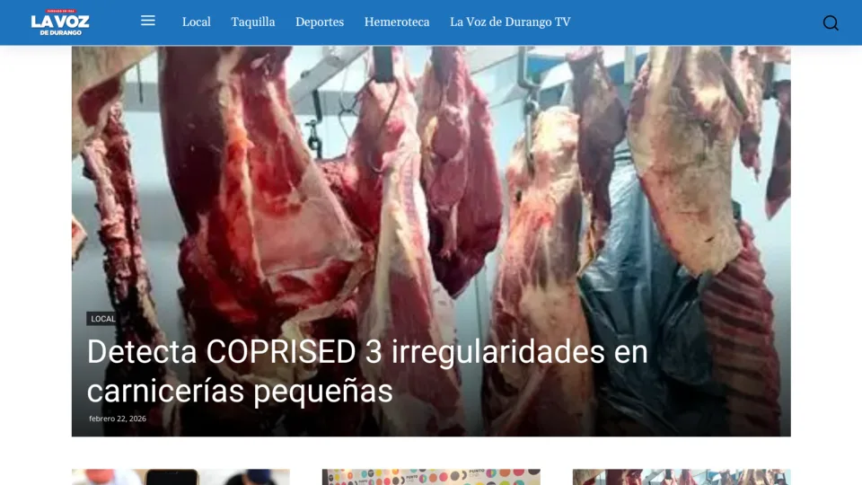 Captura de La Voz de Durango