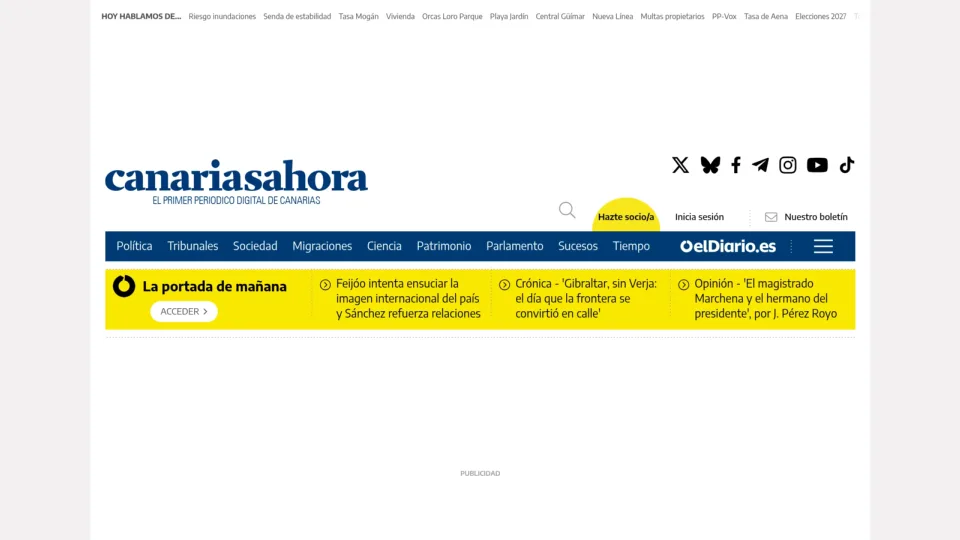 Captura de Canarias Ahora