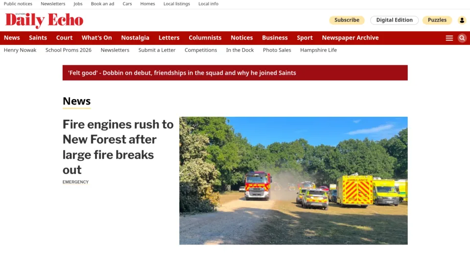 Captura de Southern Daily Echo