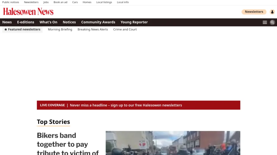 Captura de Halesowen News