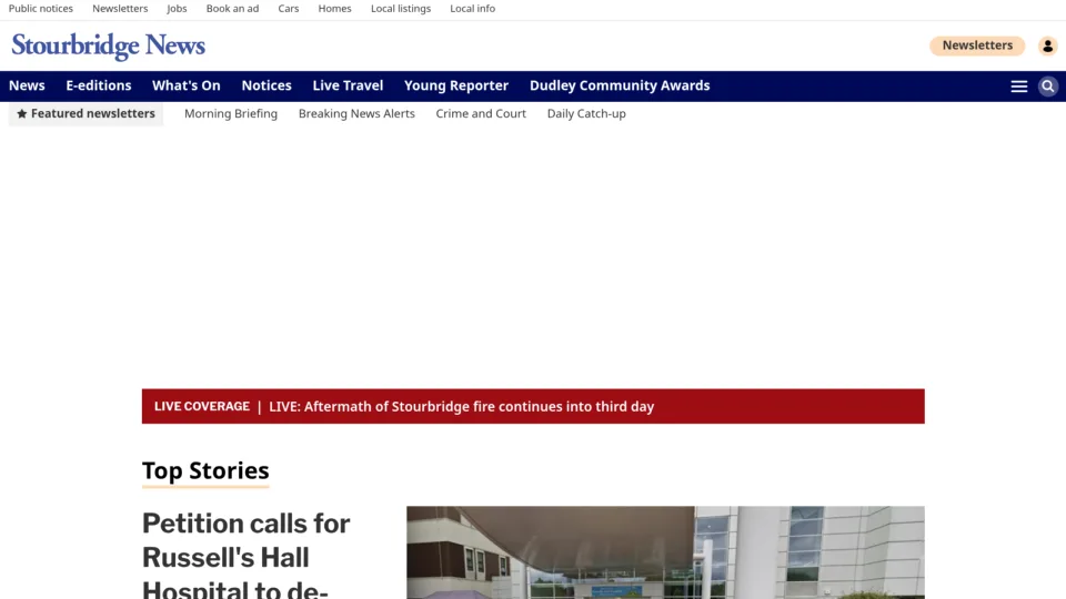 Captura de Stourbridge News