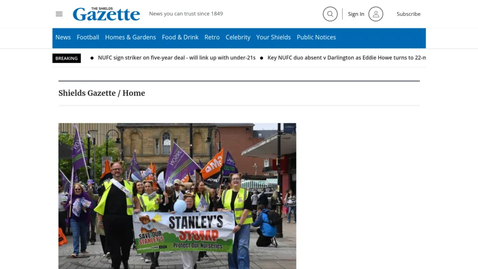 Captura de Shields Gazette