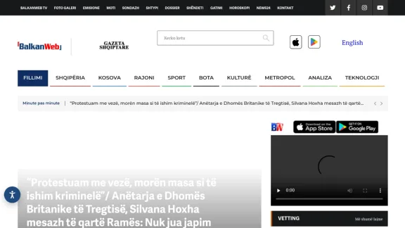 Captura de BalkanWeb