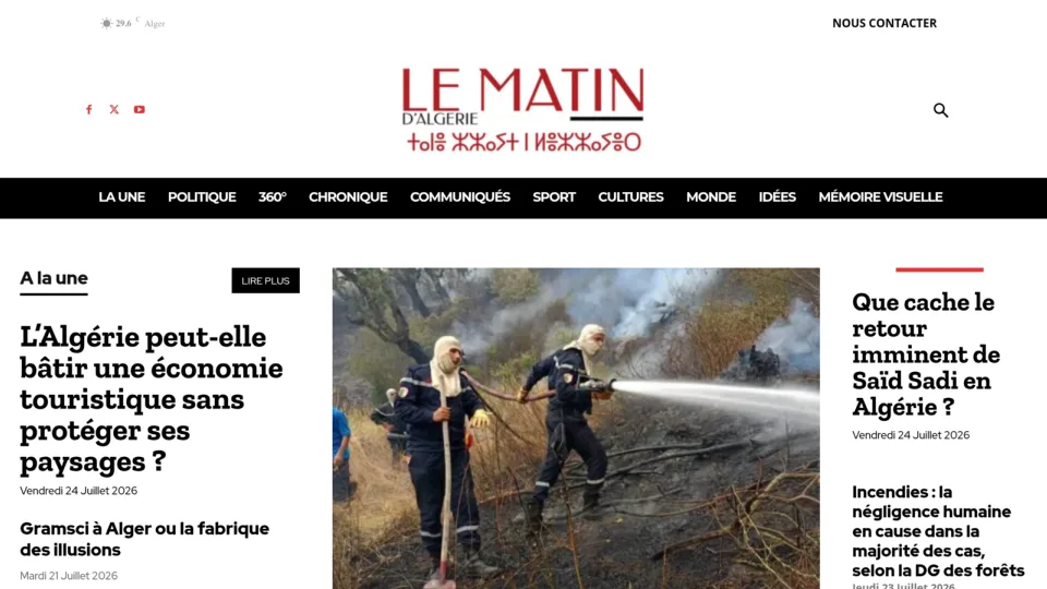 Captura de Le Matin d’Algérie