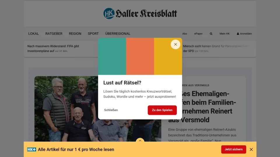 Captura de Haller Kreisblatt