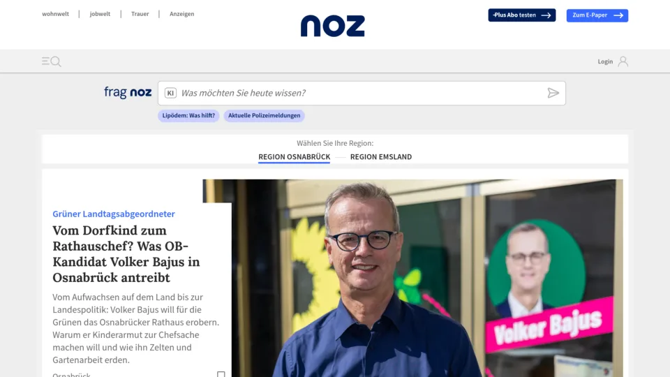 Captura de Neue Osnabrücker Zeitung
