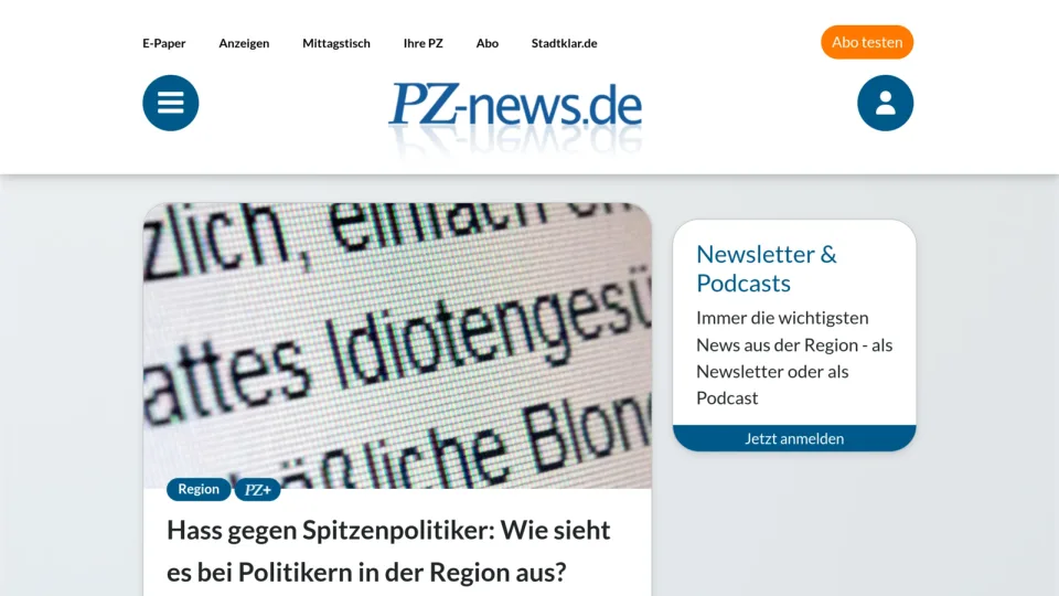 Captura de Pforzheimer Zeitung