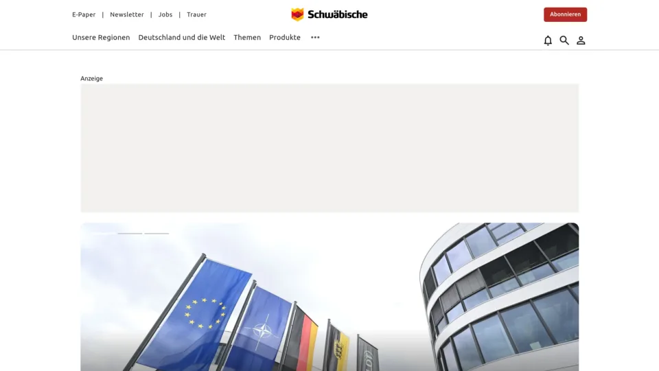 Captura de Schwäbische Zeitung