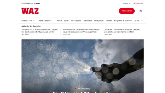 Captura de Westdeutsche Allgemeine Zeitung