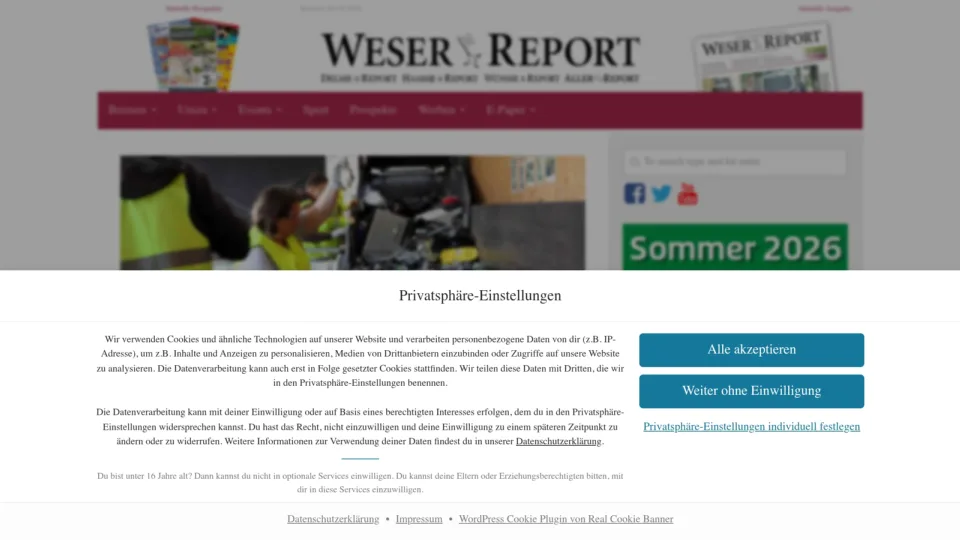 Captura de Weser Report