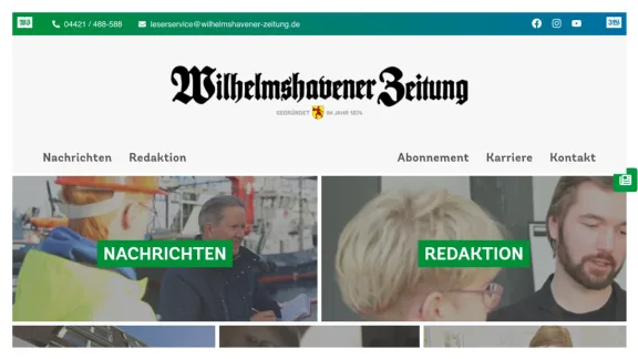 Captura de Wilhelmshavener Zeitung