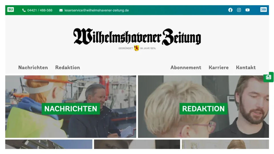 Captura de Wilhelmshavener Zeitung