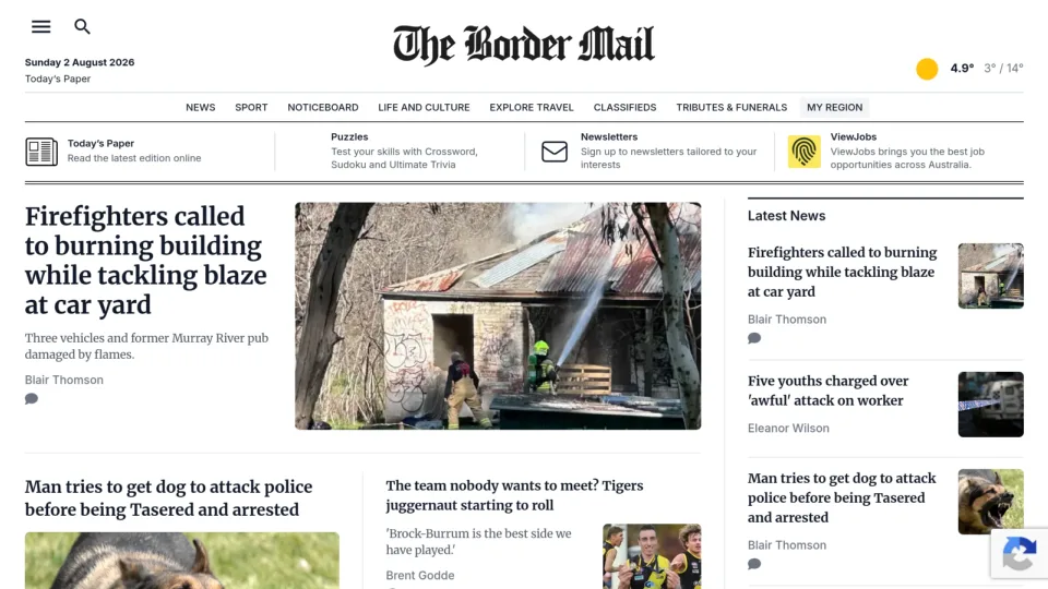 Captura de The Border Mail