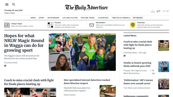 Captura de The Daily Advertiser