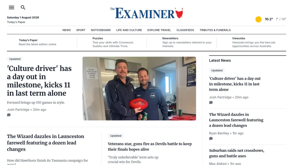 Captura de The Examiner