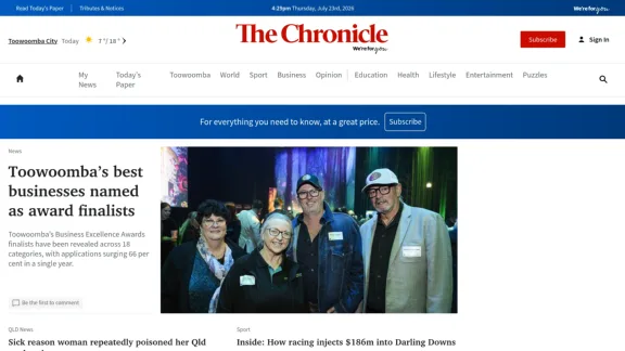 Captura de The Chronicle