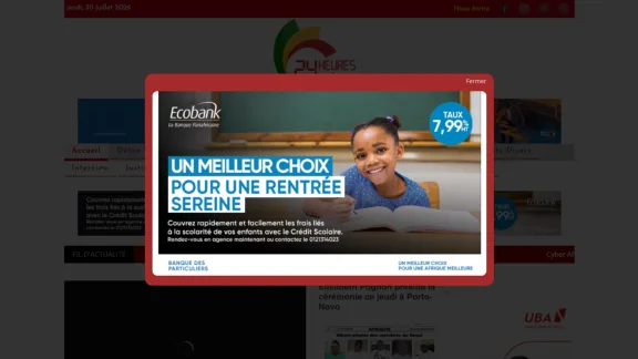 Captura de 24 Heures au Bénin