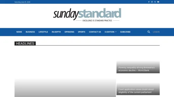 Captura de Sunday Standard
