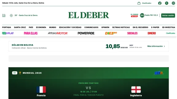 Captura de El Deber