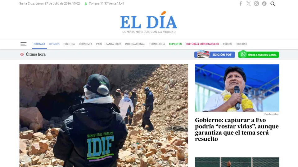 Captura de El Día