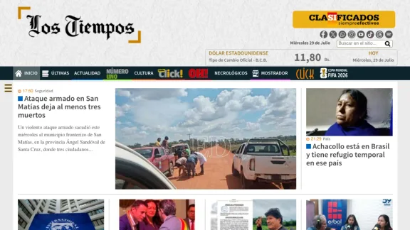 Captura de Los Tiempos