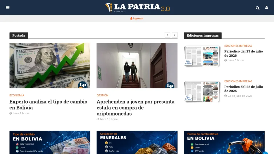 Captura de La Patria