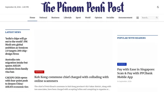 Captura de Phnom Penh Post
