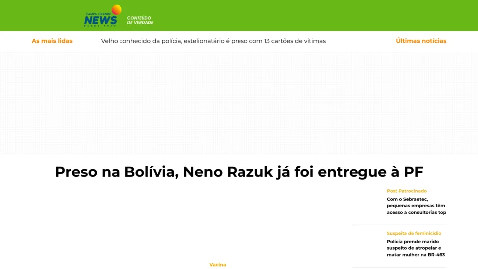 Captura de Campo Grande News