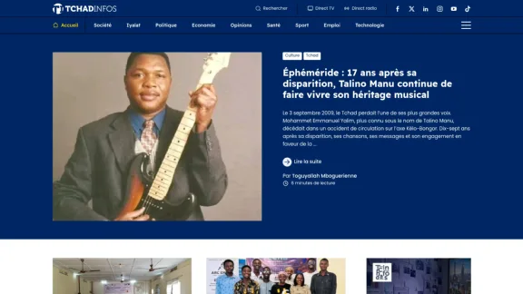 Captura de Tchadinfos