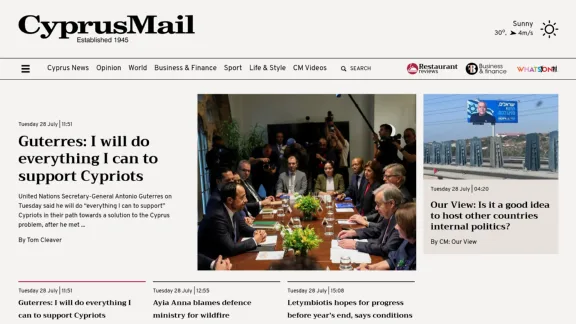 Captura de Cyprus Mail