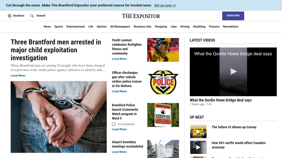 Captura de The Brantford Expositor