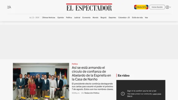 Captura de El Espectador