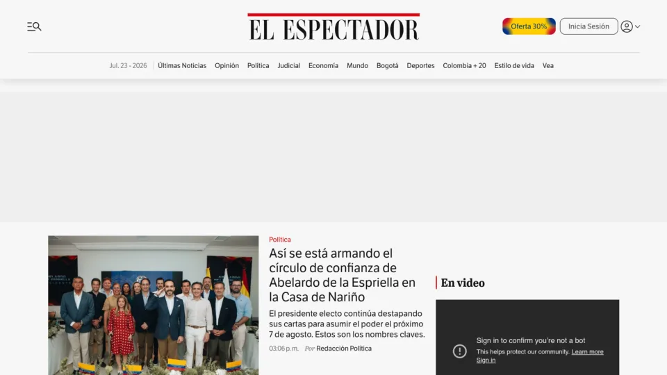 Captura de El Espectador