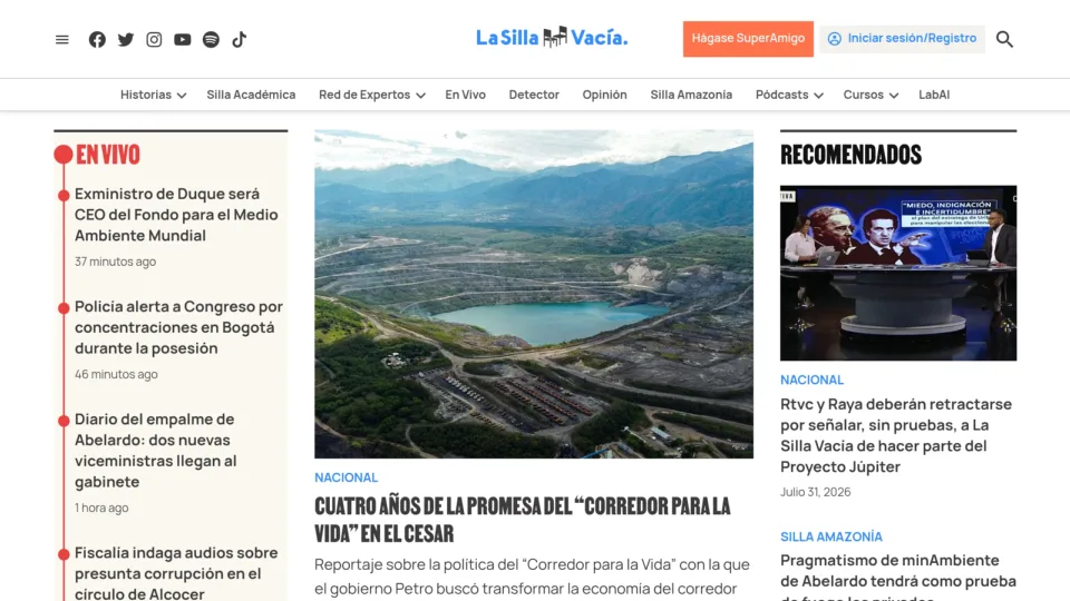 Captura de La Silla Vacía