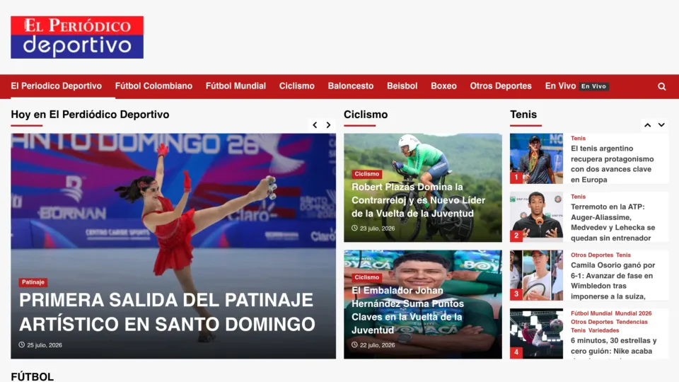 Captura de El Periódico Deportivo