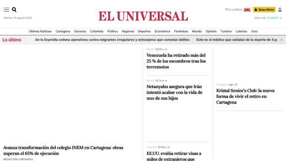 Captura de El Universal