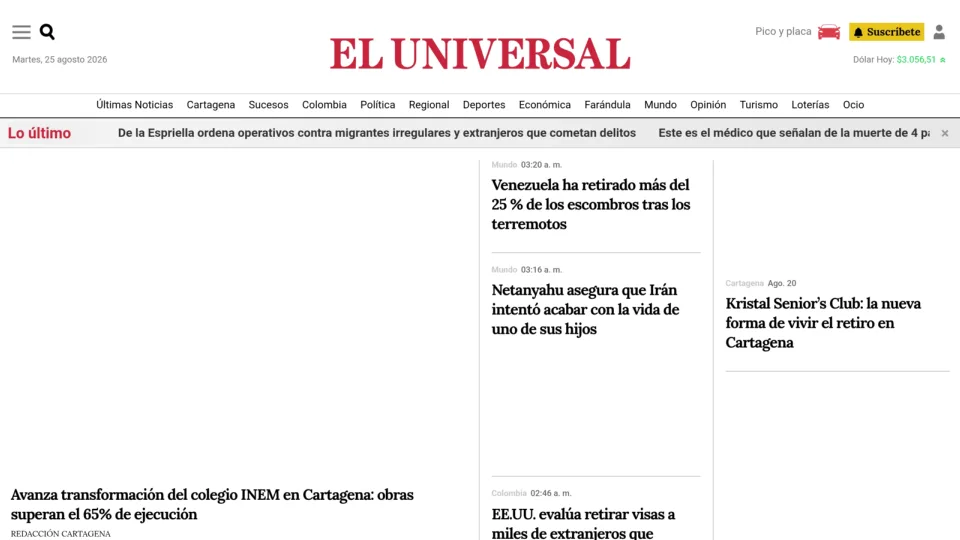 Captura de El Universal