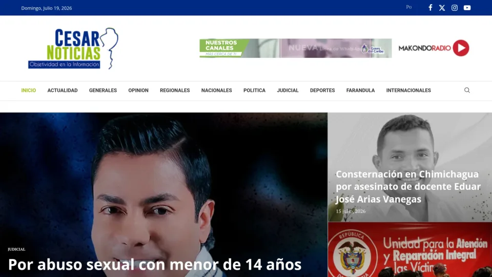 Captura de Cesar Noticias