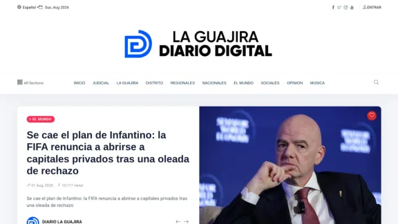 Captura de Diario La Guajira