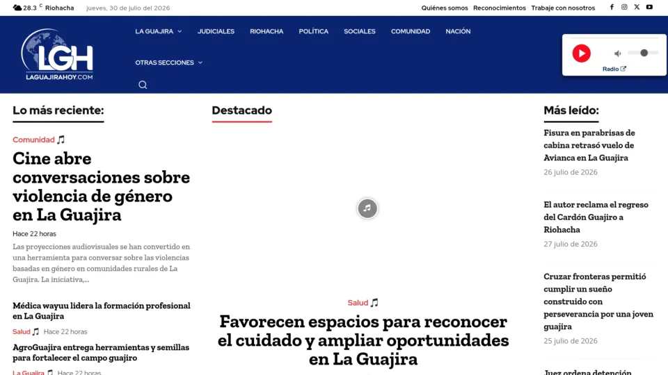 Captura de La Guajira Hoy