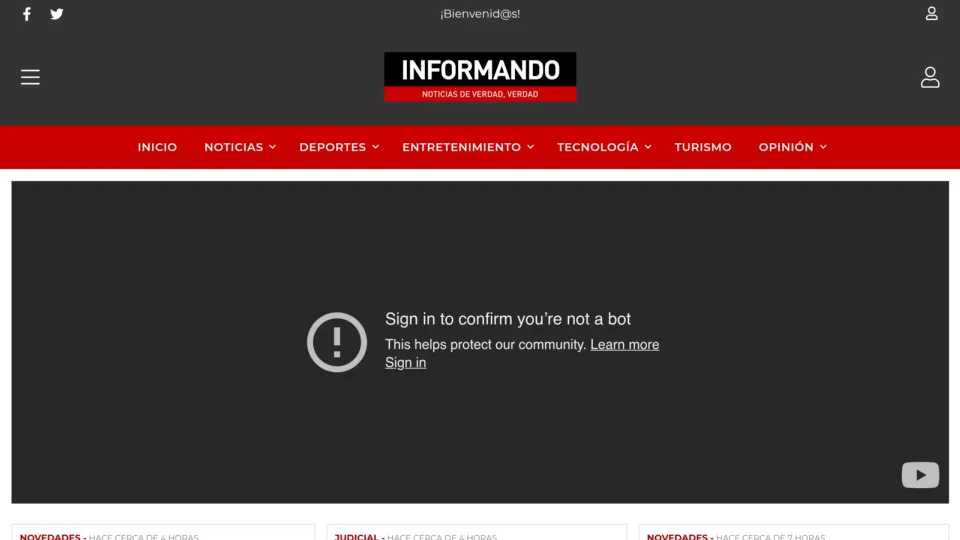 Captura de Informando