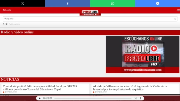Captura de Prensa Libre Casanare