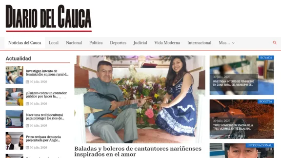 Captura de Diario del Cauca