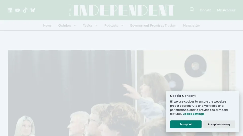 Captura de The Independent