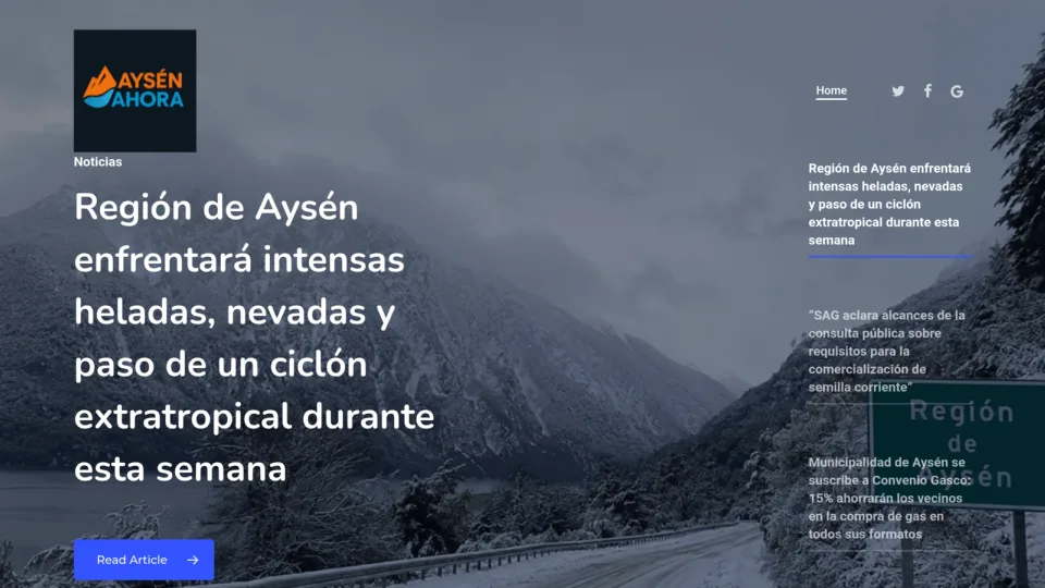 Captura de Aysén Ahora