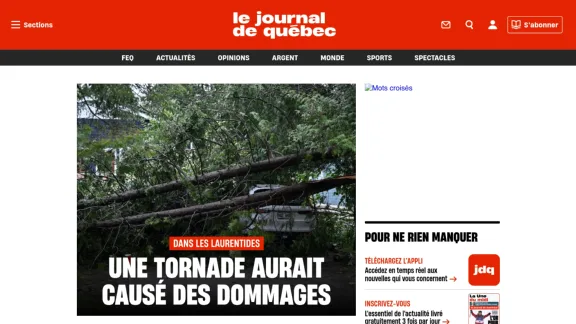 Captura de Le Journal de Québec