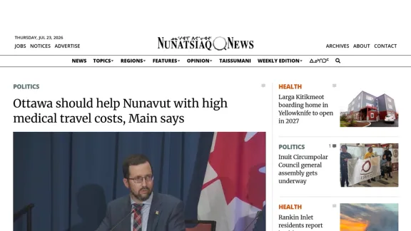 Captura de Nunatsiaq News